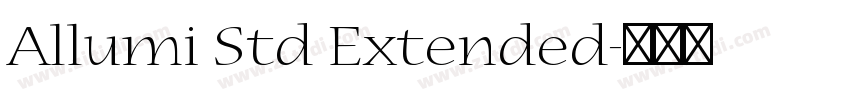 Allumi Std Extended字体转换